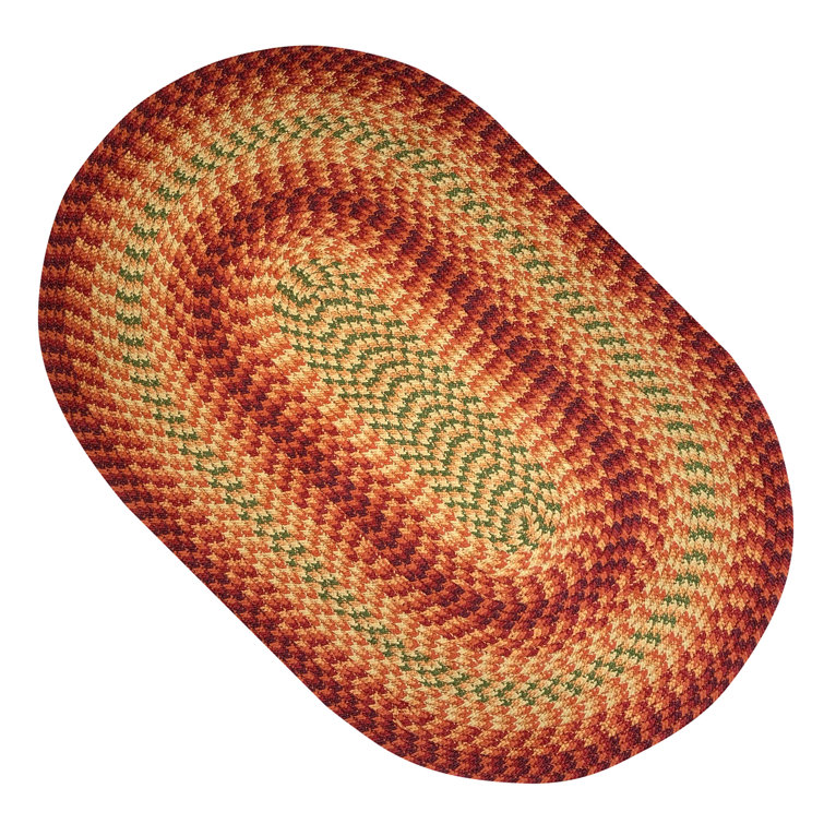 August Grove® Anastacia 100 Polypropylene Oval 3 Piece Braided Area